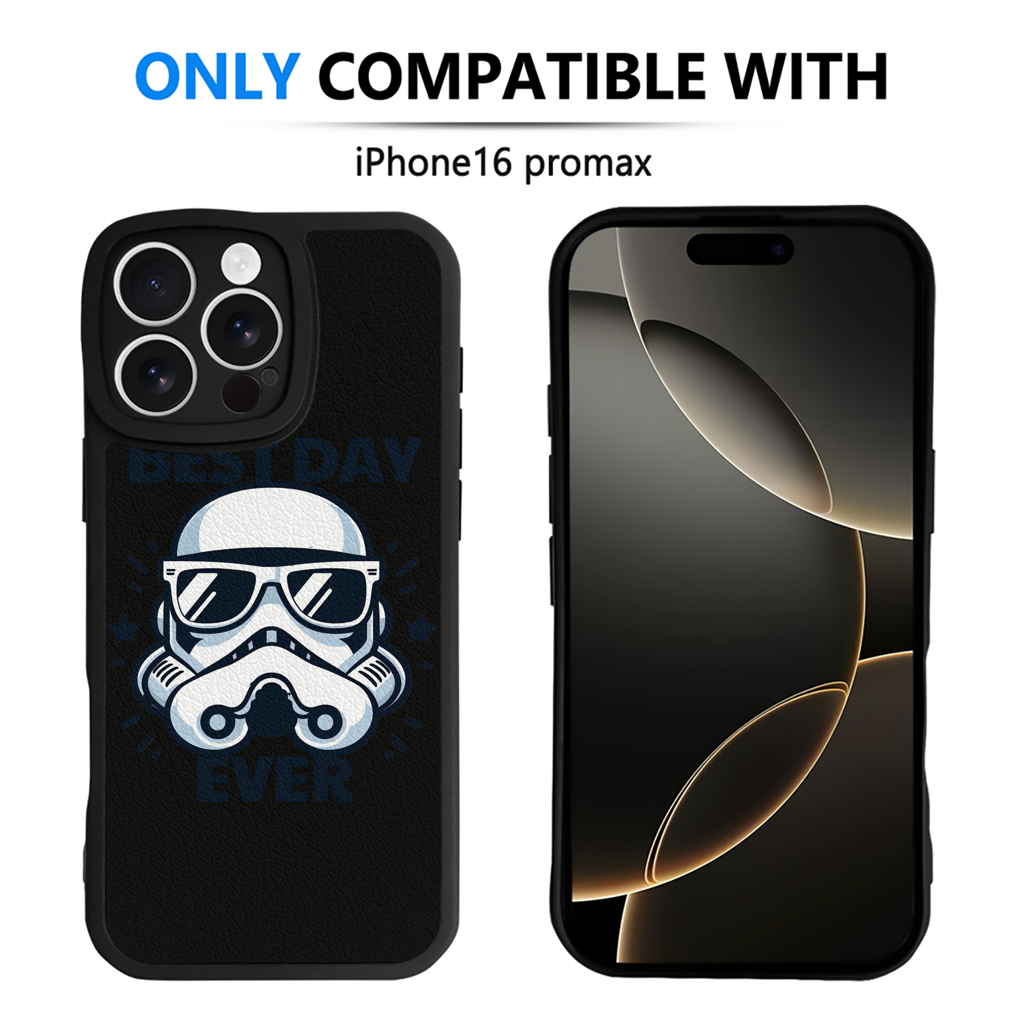 （画像用） スター・ウォーズ Star Wars 【iPhone 16シリーズ対応】シリコンスマホケース（レザー調） 材質：シリコン